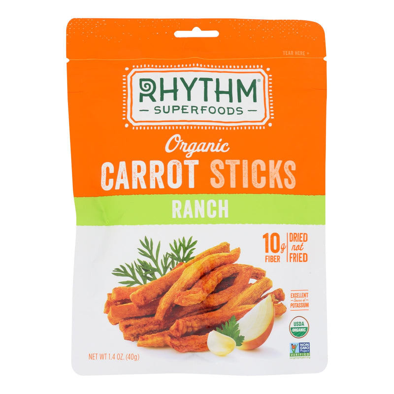 Rhythm Superfoods LLC Organic Carrot Sticks Ranch (Pack of 12 - 1.4 Oz.) - Cozy Farm 