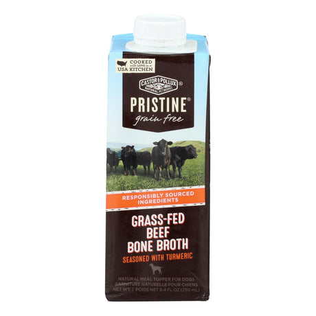 Castor & Pollux Organic Green Beef Bone Broth with Turmeric (Pack of 24, 8.4 Fl Oz) - Cozy Farm 