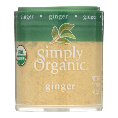 Simply Organic Ground Ginger Root, Organic, .42 Oz, Pack of 6 - Cozy Farm 