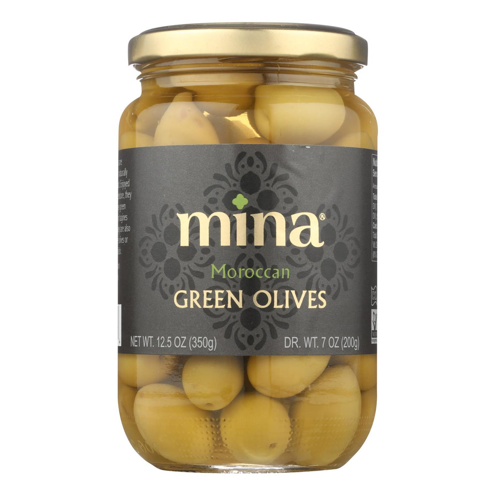 Mina Green Olives (Pack of 6 - 12.5 Oz.) - Cozy Farm 