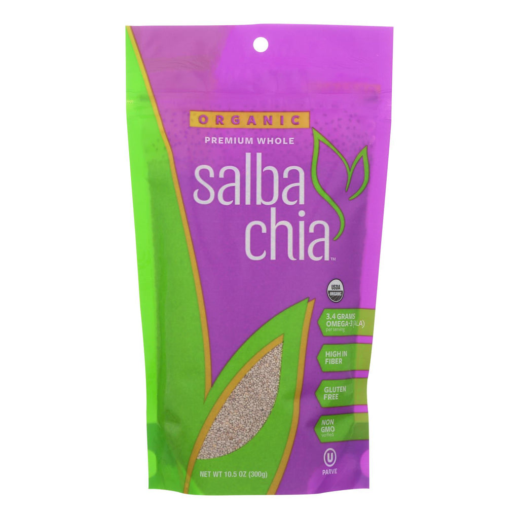 Premium Salba Smart Whole Chia (Pack of 1 - 10.5 Oz.) - Cozy Farm 