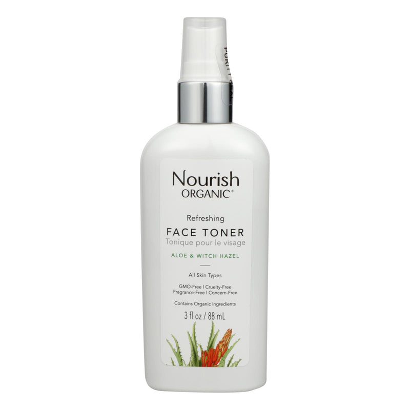 Nourish Organic Face Toner - Triple Pack - Refreshes and Balances with Rosewater and Witch Hazel - Cozy Farm 