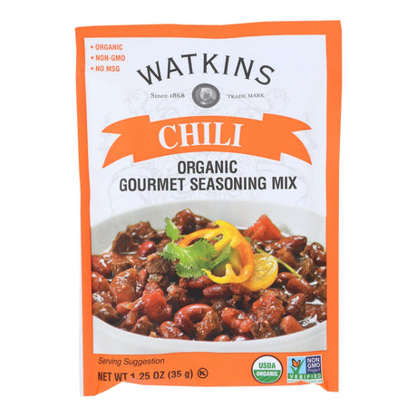 Watkins Gourmet Chili Seasoning Mix, Ideal for Authentic Chili Flavor, 12 Packets x 1.25 Oz - Cozy Farm 