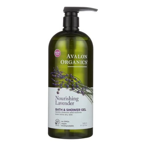 Avalon Organics Lavender Infused Moisturizing and Soothing Bath & Shower Gel (32 Fl Oz) - Cozy Farm 