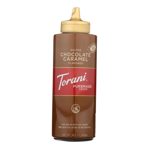 Torani Salted Chocolate Caramel Sauce (Pack of 4 - 16.5 Oz.) - Cozy Farm 