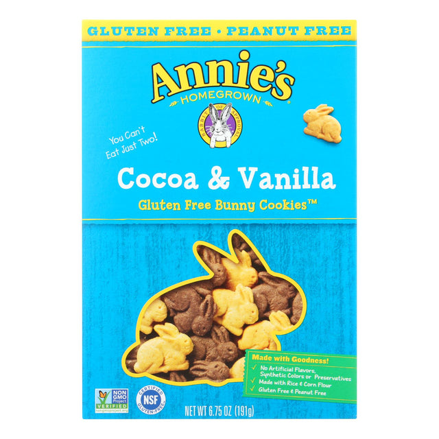 Annie's Gluten-Free Cocoa Vanilla Bunny Cookies (12-Pack, 6.75 Oz. per Pack) - Cozy Farm 