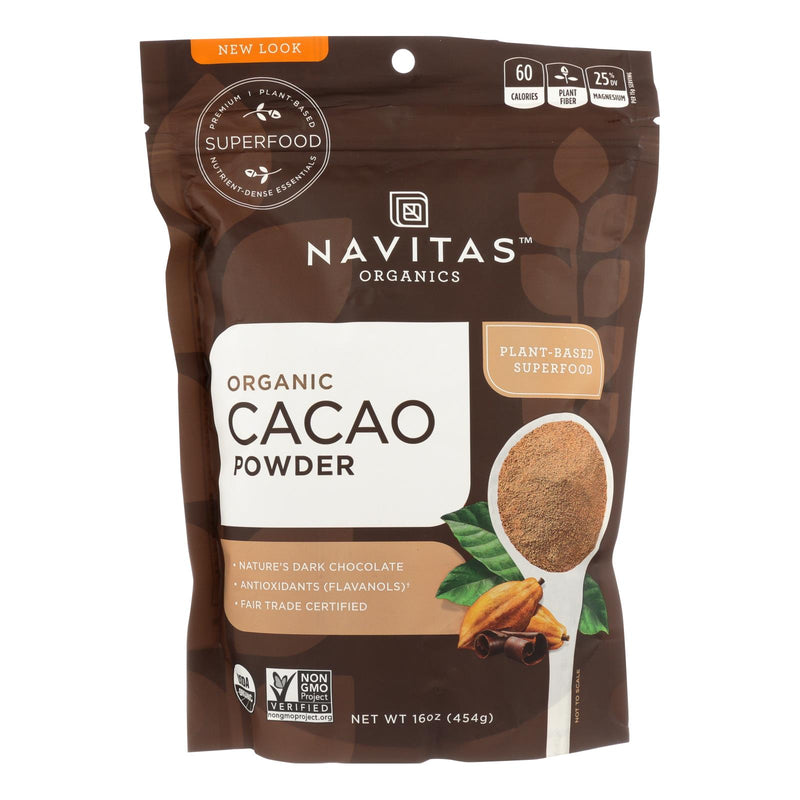 Navitas Naturals Organic Raw Cacao Powder - 16 Oz (Pack of 6) - Cozy Farm 
