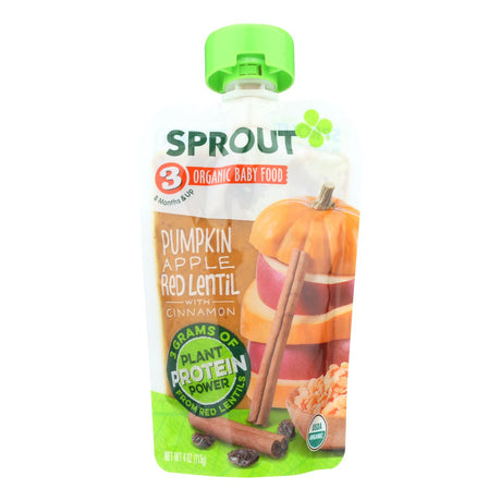 Sprout Foods Inc Baby Food Pumpkin Apple Cinnamon (Pack of 6 - 4 Oz.) - Cozy Farm 
