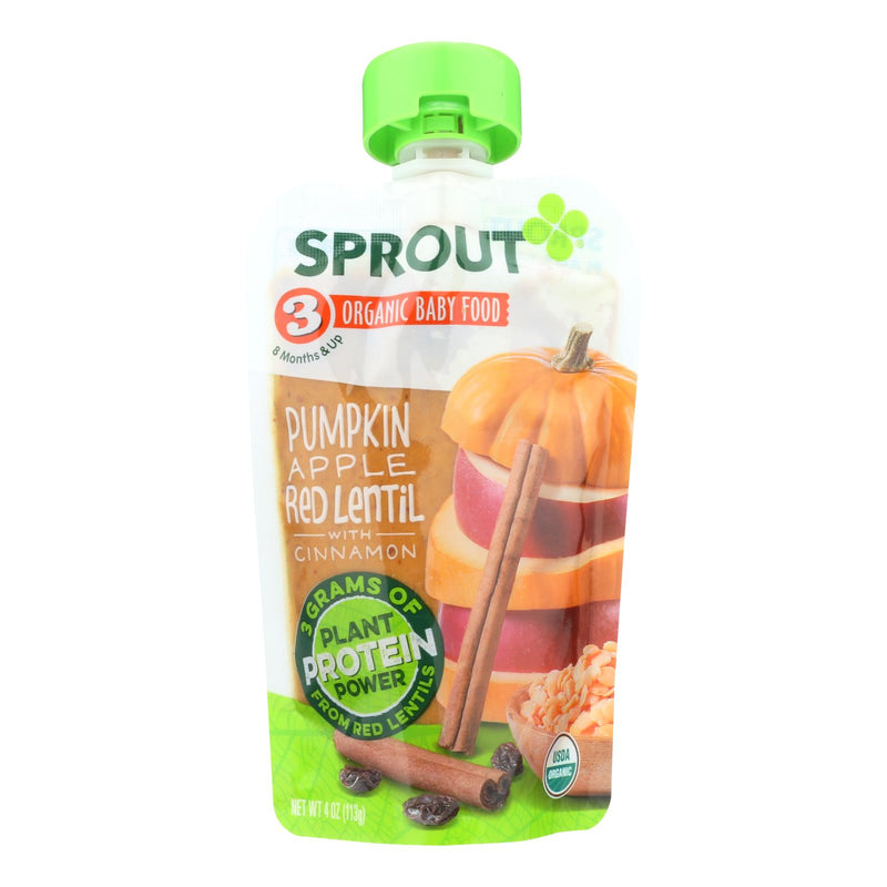 Sprout Foods Inc Baby Food Pumpkin Apple Cinnamon (Pack of 6 - 4 Oz.) - Cozy Farm 