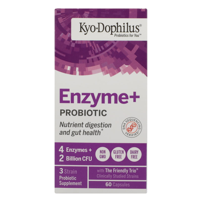 Kyolic Kyo-dophilus with Enzymes for Improved Digestion (60 Capsules) - Cozy Farm 