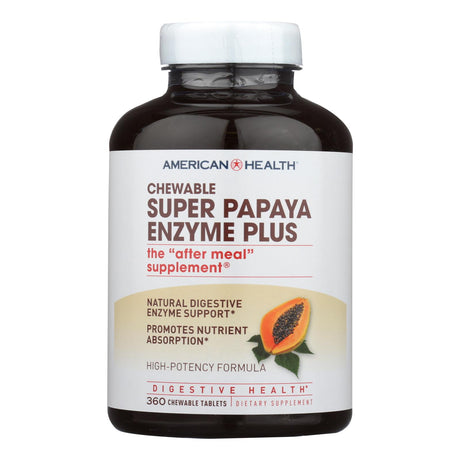 American Health Super Papaya Enzyme Plus Chewable Tablets (360 ct.) - Cozy Farm 