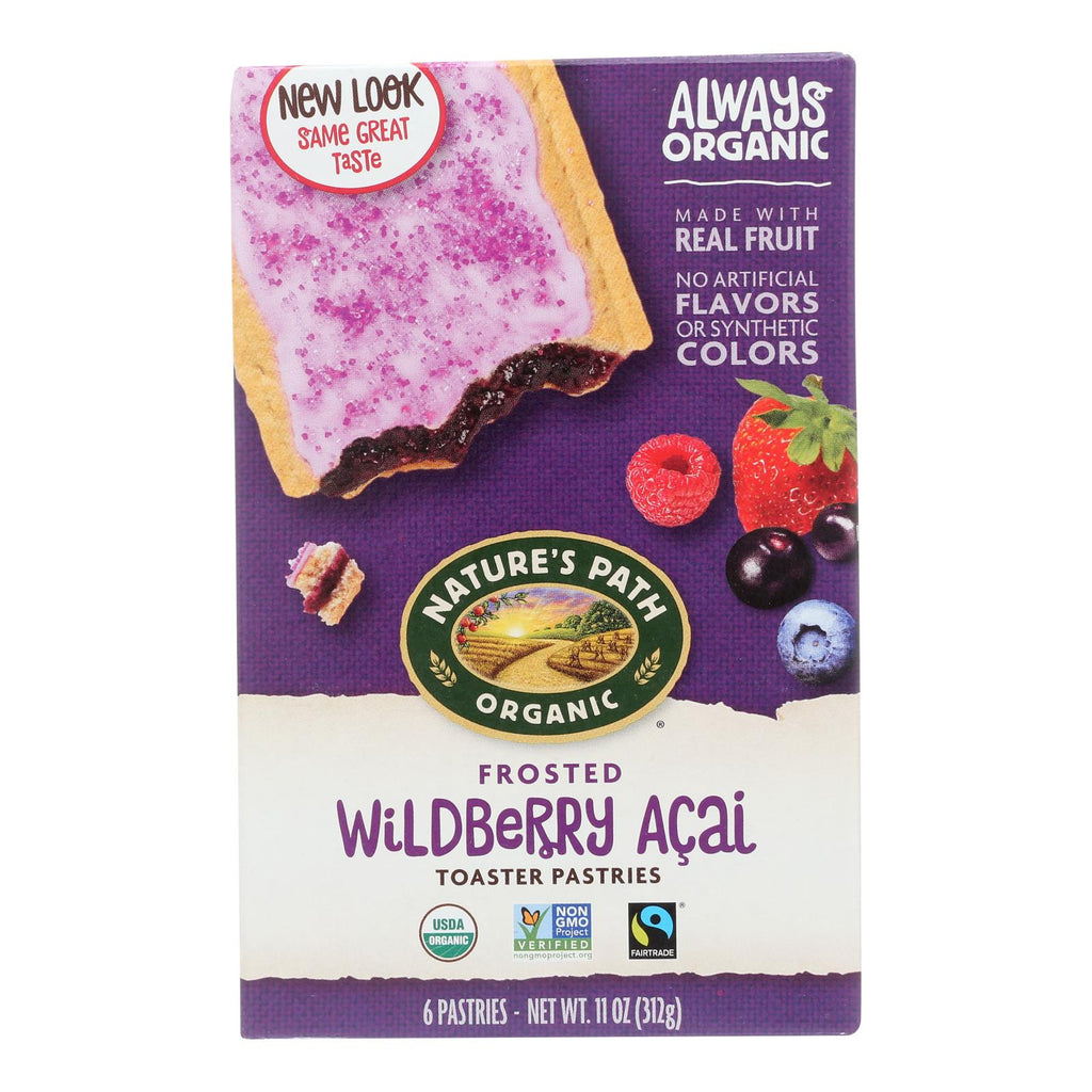 Organic Wildberry Acai Frosted Toaster Pastries (Pack of 12 - 11 Oz.) by Nature's Path - Cozy Farm 