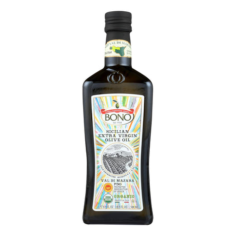 Bono Evoo Organic Val Di Mazara 16.9 Fl Oz Olive Oil (Pack of 6) - Cozy Farm 