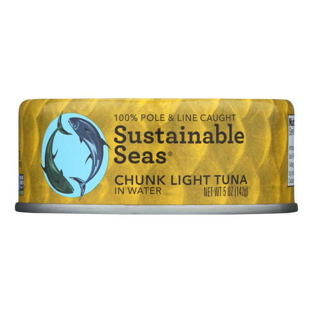 Sustainable Seas Tuna Chunk Light in Water - 60 Oz. Can (Pack of 12) - Cozy Farm 