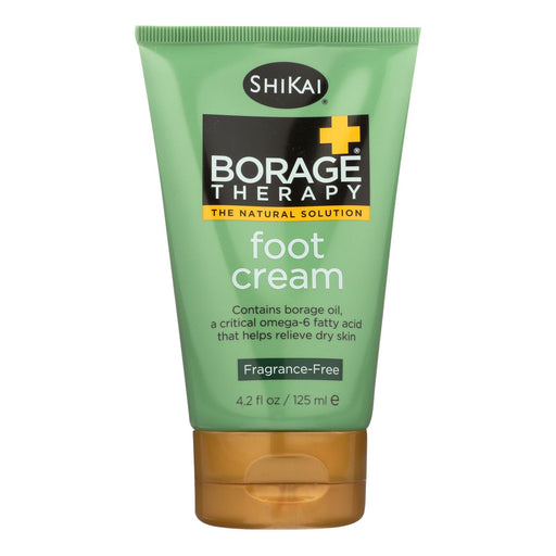 Shikai Borage Therapy Foot Cream for Dry and Cracked Feet, Unscented, 4.2 Fl Oz - Cozy Farm 
