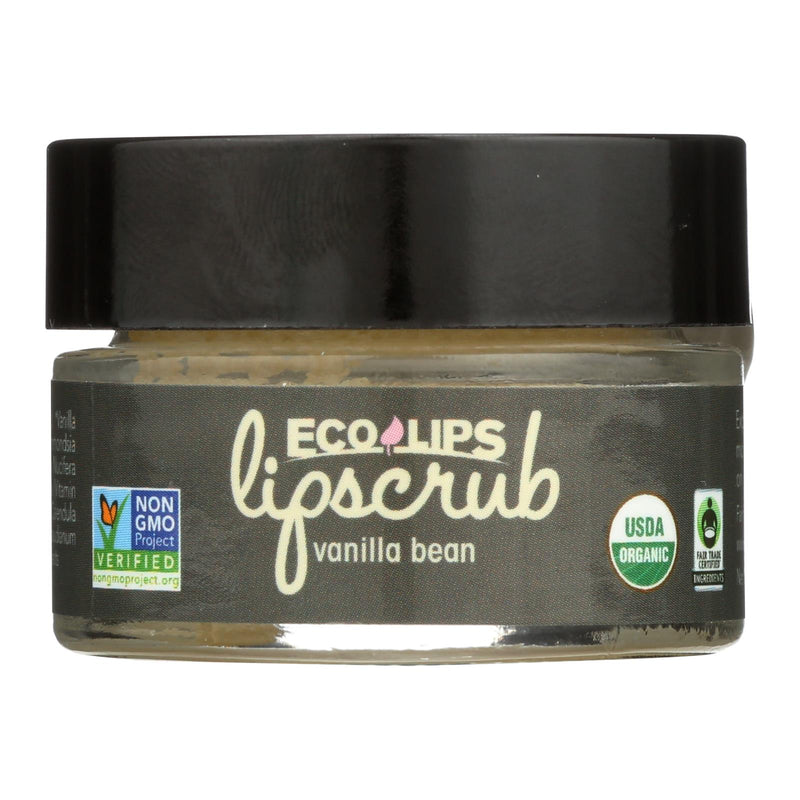 Ecolips Vanilla Bean Organic Lip Scrub - Pack of 6 - 0.5 Oz. - Cozy Farm 