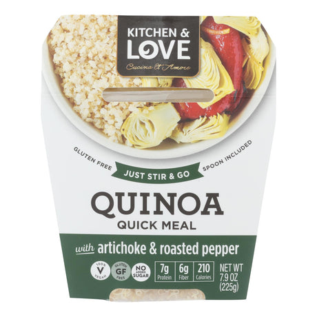 Cucina And Amore Artichoke and Roasted Pepper Quinoa Meals, 6-Pack, 7.9 Oz. Each - Cozy Farm 