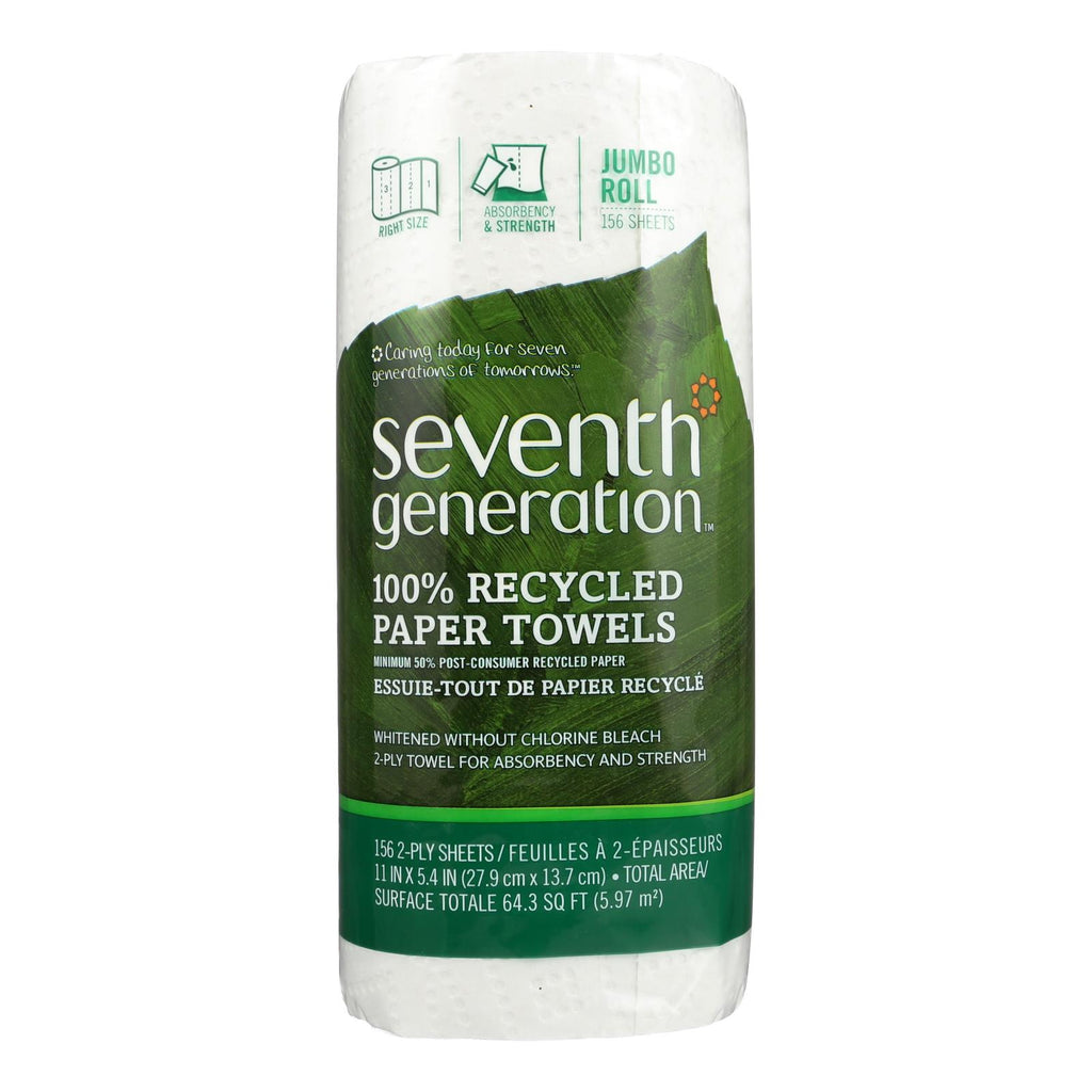Seventh Generation White Paper Towels (Pack of 24) - 156 Sheet Roll - Cozy Farm 
