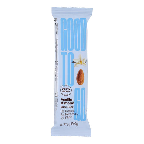 Good To Go Keto Snack Bar Vanilla Almond (Pack of 9 - 1.41 Oz.) - Cozy Farm 