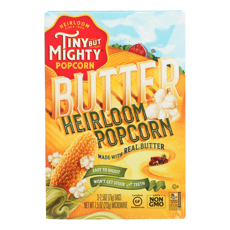 Tiny But Mighty Butter Heirloom Popcorn (Pack of 8 - 7.5 Oz.) - Cozy Farm 