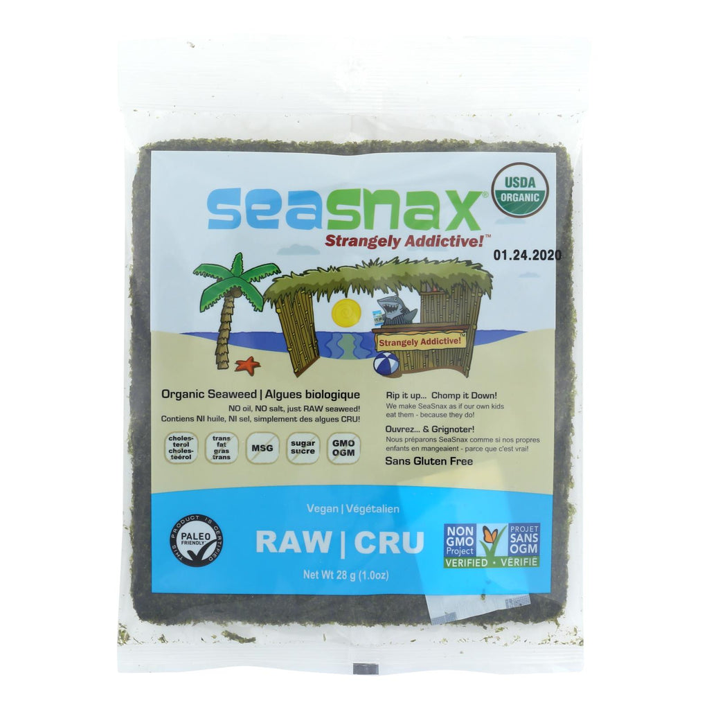 Seasnax Raw Seaweed Snack (Pack of 16 - 1 Oz.) - Cozy Farm 