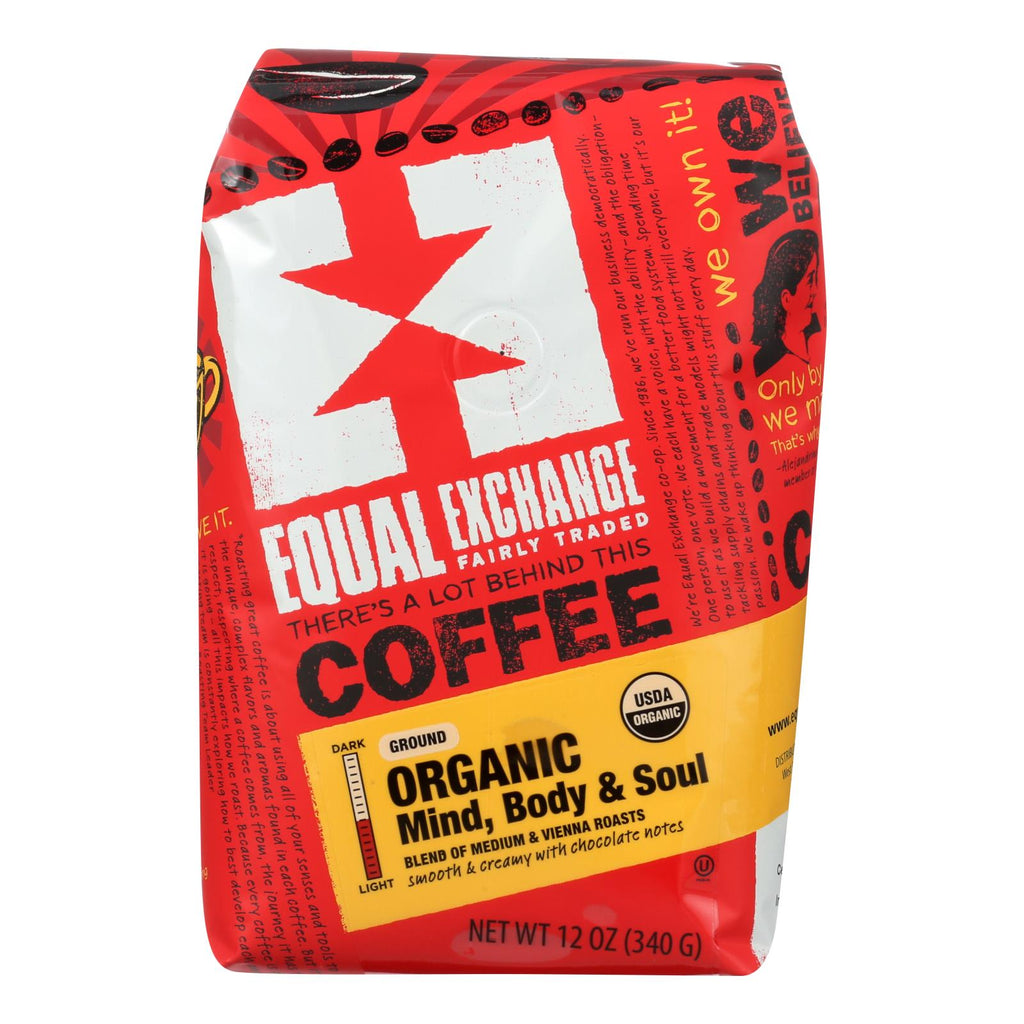 Equal Exchange Organic Drip Coffee - Mind, Body and Soul (Pack of 6 - 12 Oz.) - Cozy Farm 