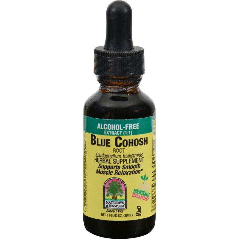 Nature's Answer Blue Cohosh Root Alcohol-Free Extract, 1 Fl Oz - Cozy Farm 