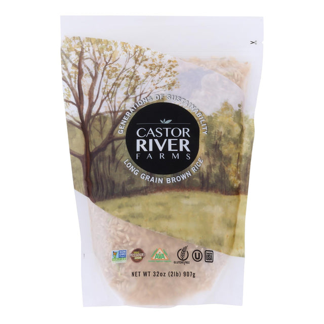 Castor River Farms Long Grain Brown Rice (Pack of 6 - 32 Oz.) - Cozy Farm 