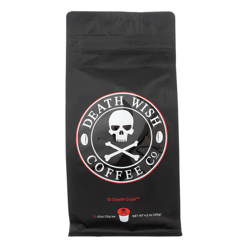 Death Wish Coffee - Strongest Single Serve Cups (Pack of 6-10 Ct.) - Cozy Farm 