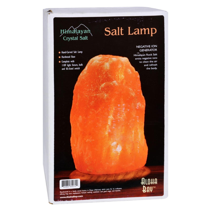 Himalayan Salt Lamp 10-Inch Wooden Base - Cozy Farm 