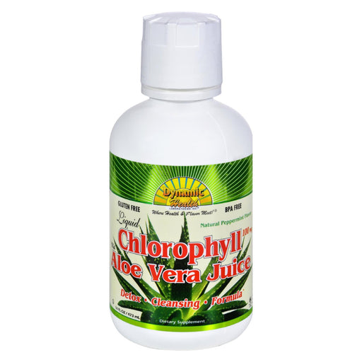 Dynamic Health Liquid Chlorophyll with Aloe Vera and Spearmint - 16 Fl Oz. - Cozy Farm 