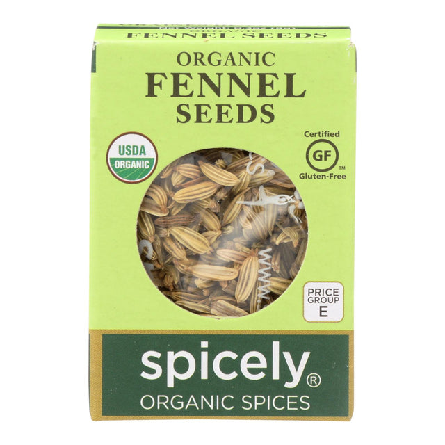 Spicely Organics Organic Fennel Seeds: Aromatic Spice in Convenient Pack of 6 - Cozy Farm 