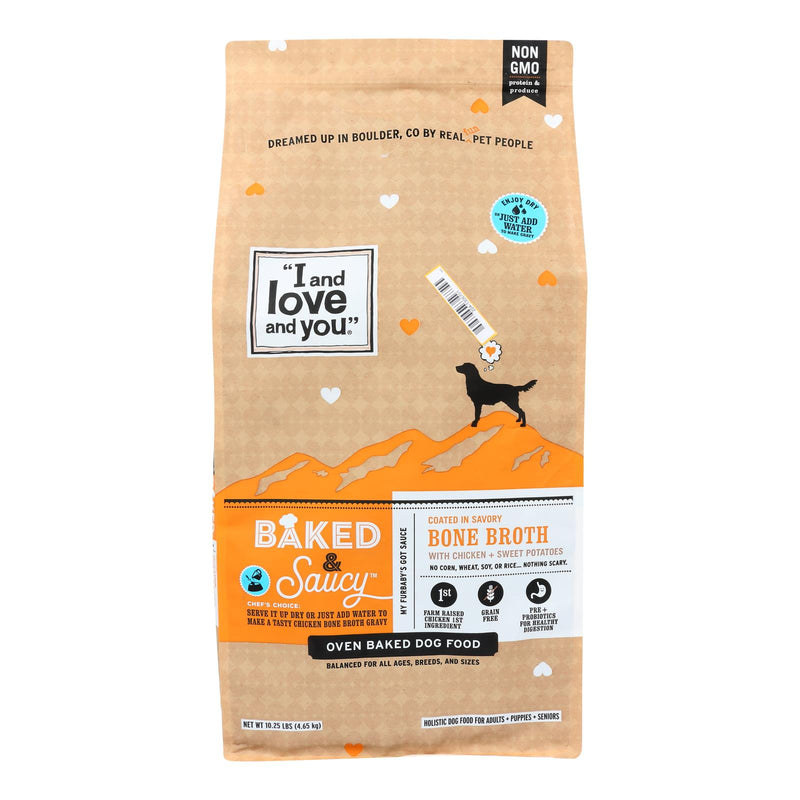 I And Love And You Baked Saucy Chicken Dog Food (10.25 Lb.) - Cozy Farm 
