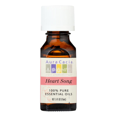 Aura Cacia Heart Song Pure Essential Oil 0.5 Fl Oz - Cozy Farm 