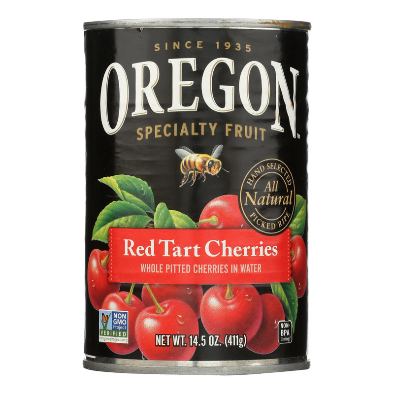 Oregon Fruit Red Tart Pitted Cherries In Water (Pack of 8 - 14.5 Oz Cans) - Cozy Farm 
