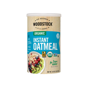 Woodstock Organic Instant Oatmeal, 12 x 16 Oz. Packs - Cozy Farm 