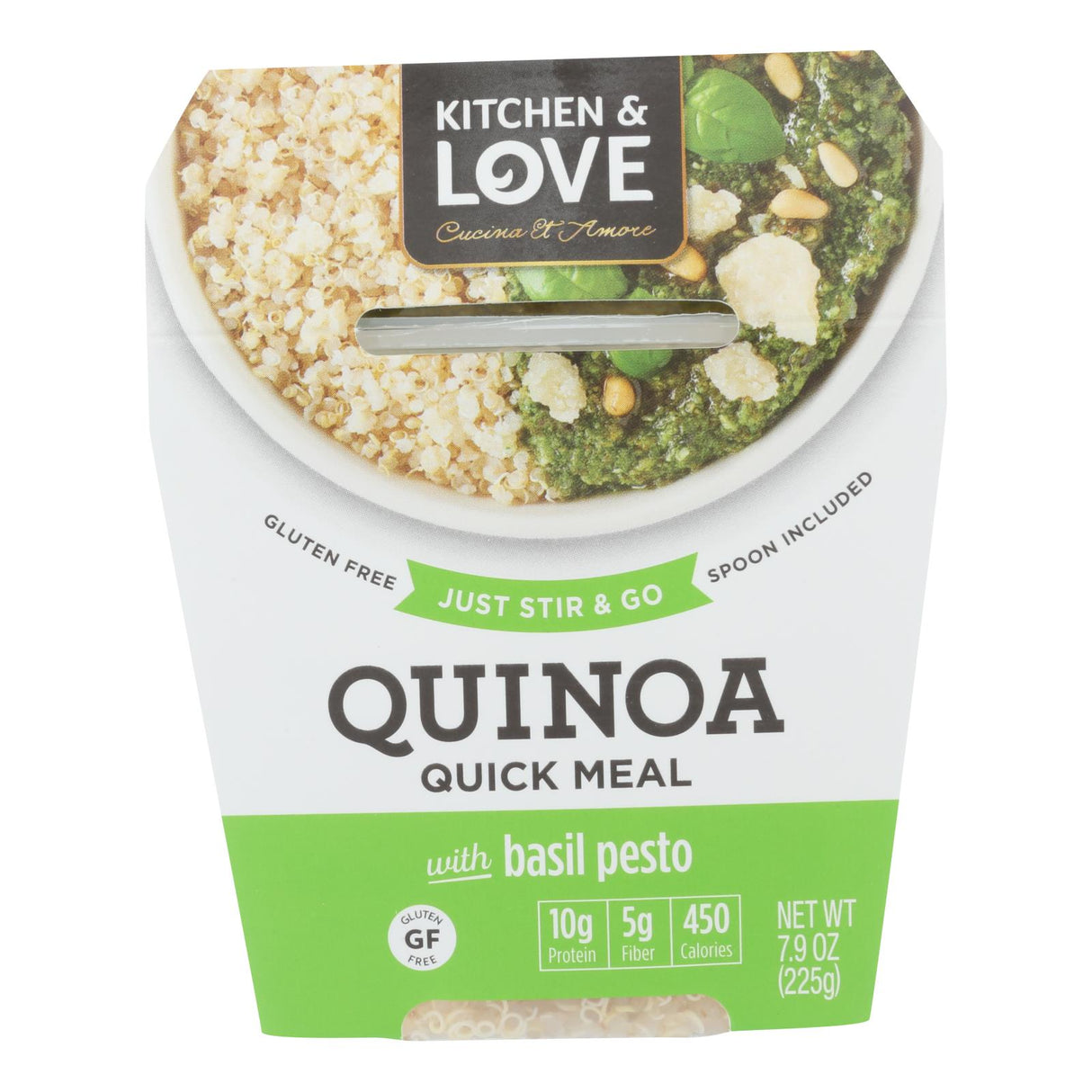 Cucina And Amore Quinoa Meals: Basil Pesto (6-Pack, 7.9 Oz. Each) - Cozy Farm 