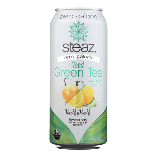 Steaz Zero Calorie Green Tea Half and Half (Pack of 12 - 16 Fl Oz.) - Cozy Farm 