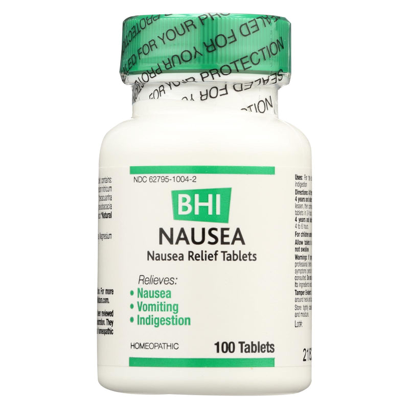 Bhi Nausea Relief Tablets (100-Count) - Cozy Farm 