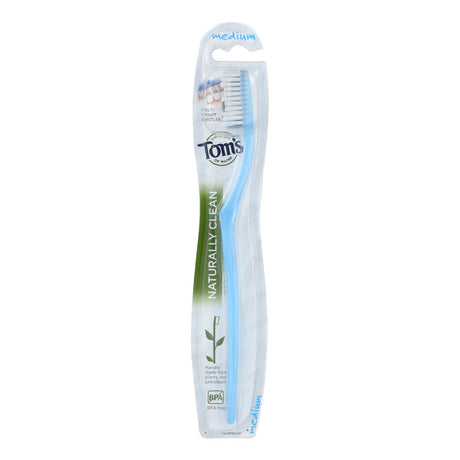 Tom's of Maine Naturally Clean Adult Medium Toothbrush - Pack of 6 - Cozy Farm 