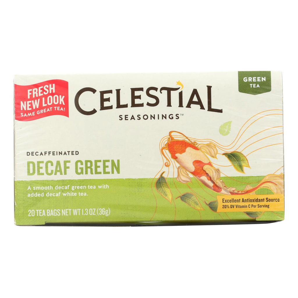 Celestial Seasonings Green Tea Caffeine Free (Pack of 6) - 20 Tea Bags - Cozy Farm 