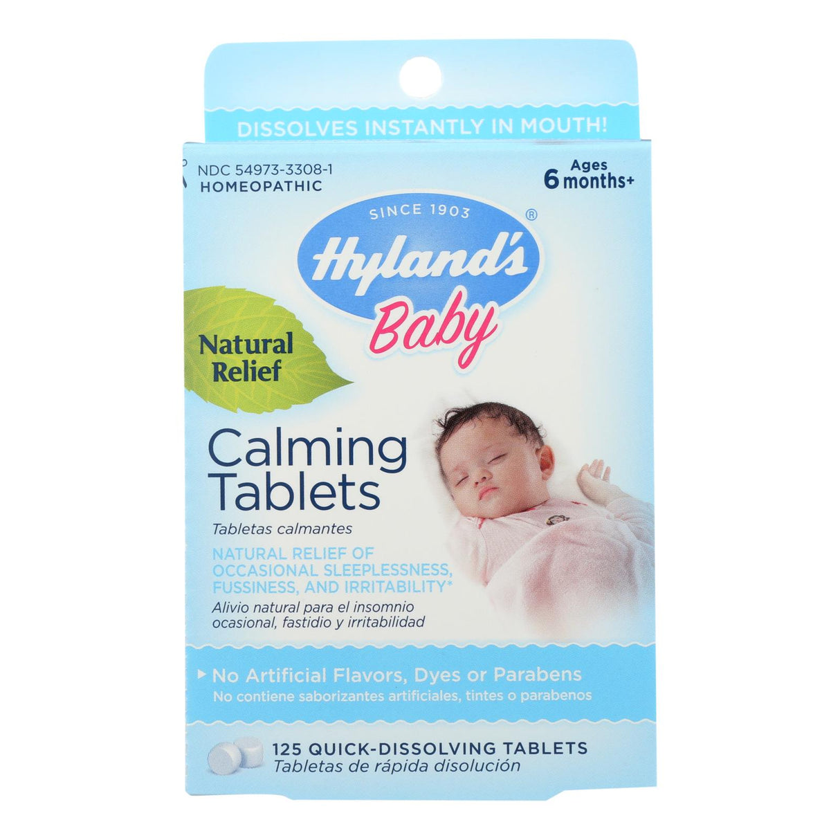 Hyland's Homeopathic Calming Tablets for Baby, 125 Tablets - Cozy Farm 