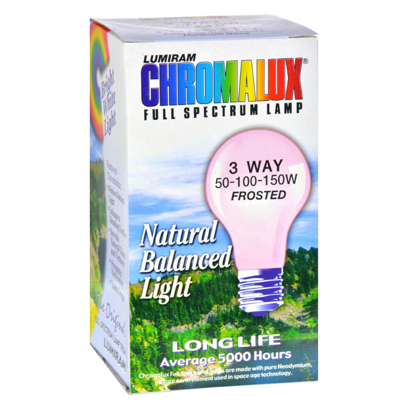 Chromalux Lumiram Full Spectrum 3 Way 50/100/150 Watt Frosted Light Bulb - Cozy Farm 