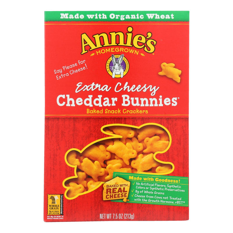 Annie's Homegrown X-Cheese Cheedar Bunnies (Pack of 12 - 7.5 Oz) - Cozy Farm 