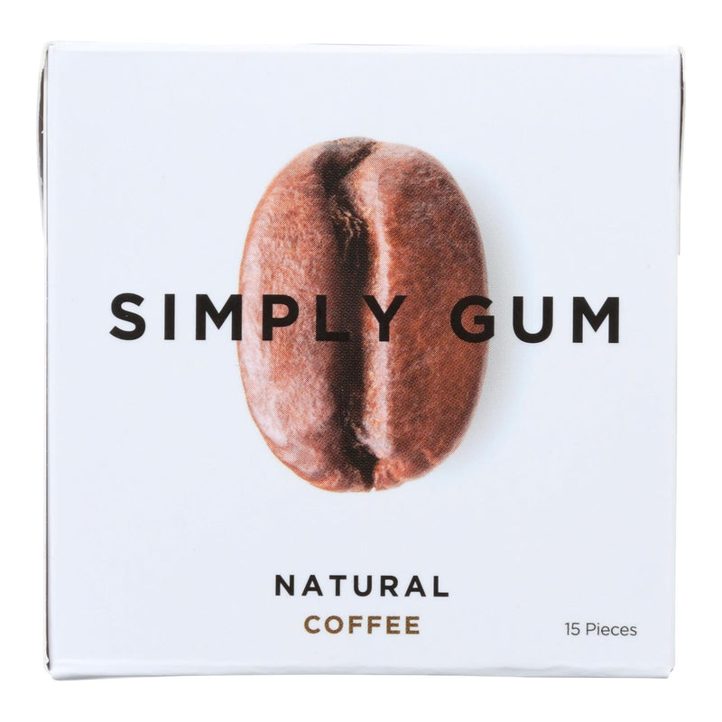 Simply Gum All Natural Coffee Flavor (Pack of 12 - 15 Count Gum) - Cozy Farm 