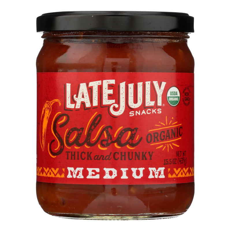 Late July Snacks Salsa (Pack of 12) - Medium - 15.5 Oz. - Cozy Farm 