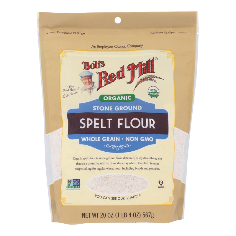 Bob's Red Mill Organic Stone-Ground Spelt Flour, 4 x 20 Oz. - Cozy Farm 