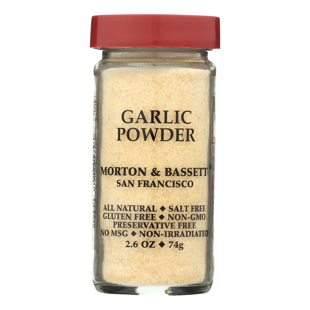 Morton & Bassett Garlic Powder Seasoning (Pack of 3 - 2.6 Oz.) - Cozy Farm 