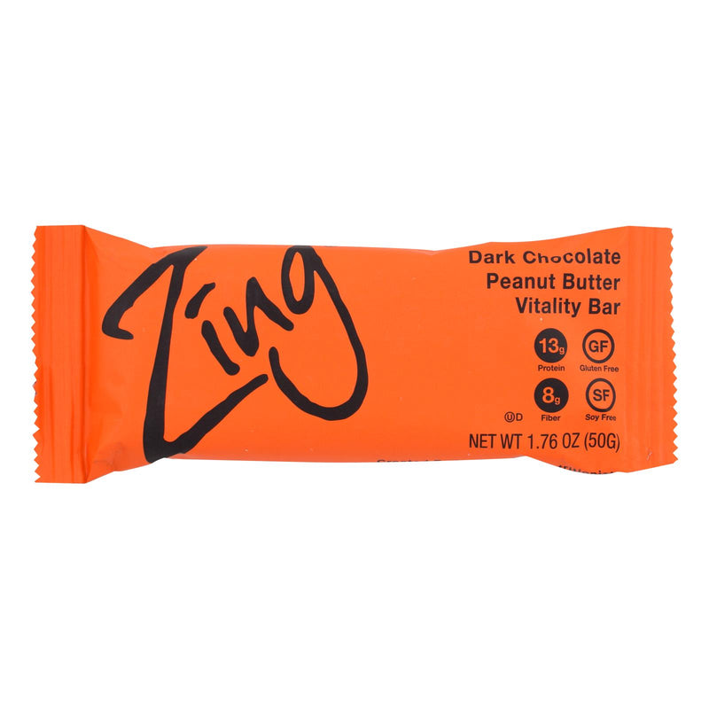 Zing Bars - Nutrition Bar - Chocolate Peanut Butter - 1.76 Oz Bars - Case Of 12 - Cozy Farm 