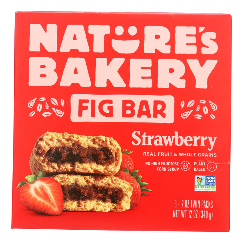 Nature's Bakery Fig Bars Strawberry Flavor 2 Oz. (Pack of 6) - Cozy Farm 